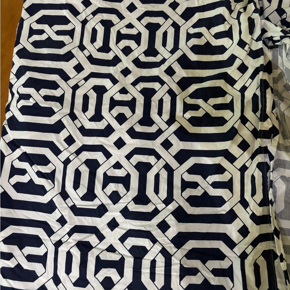 Pottery Barn & duvet shams  Navy & White Chevron